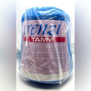 Trenzi Tamm Cone Blue Knitting Yarn Machine or Hand NIB 1 Lb 2066 Yards